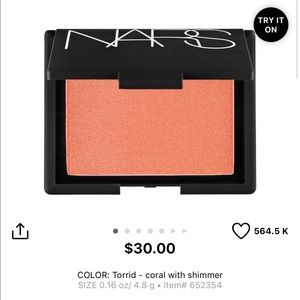 [3/$30] Nars Blush in Torrid